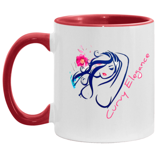 Curvy Elegance 11oz Accent Mug