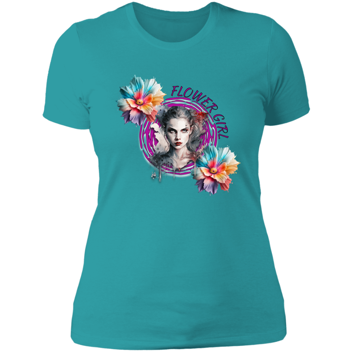 Flower Girl Ladies' Boyfriend T-Shirt