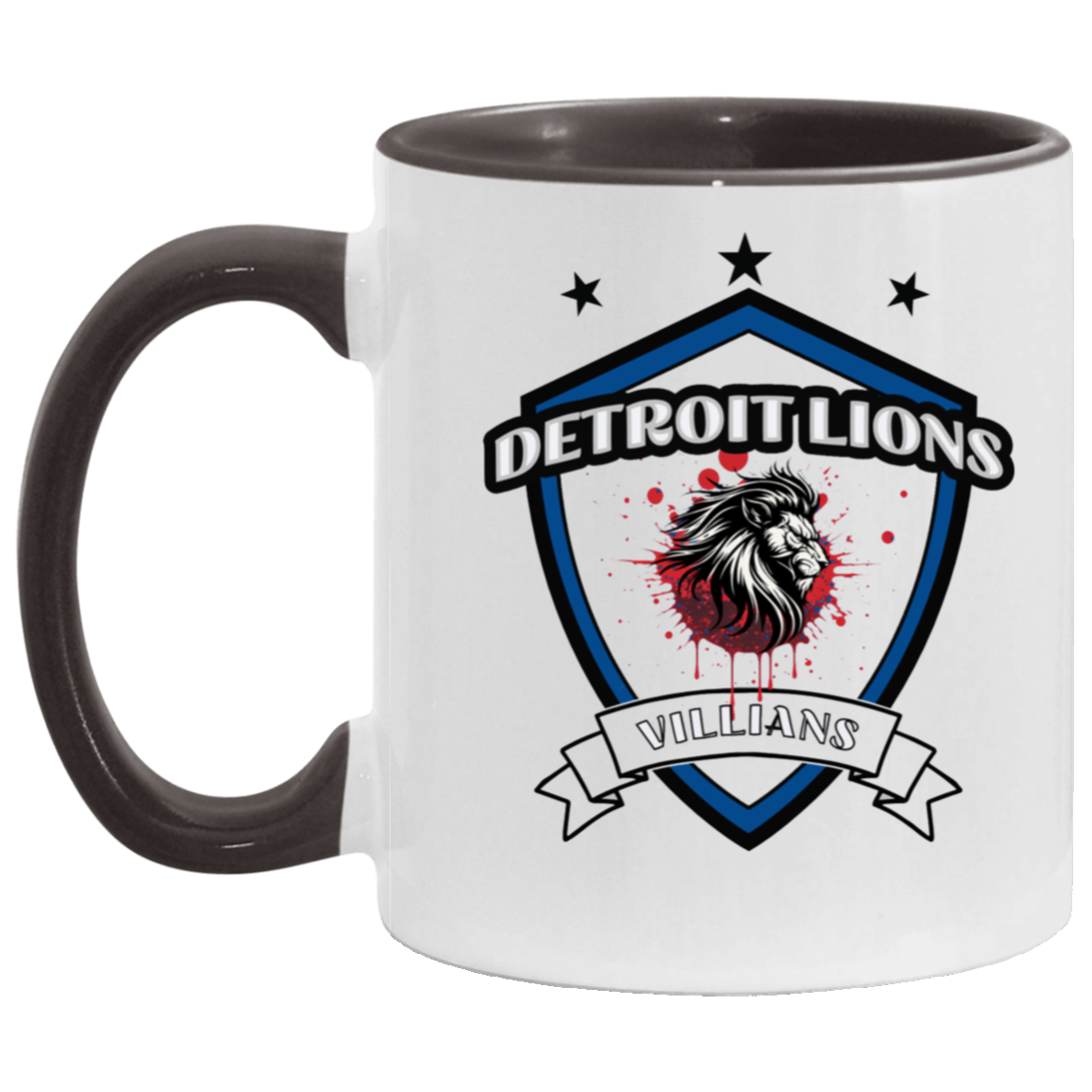 Detroit Lions Villains 11oz Accent Mug