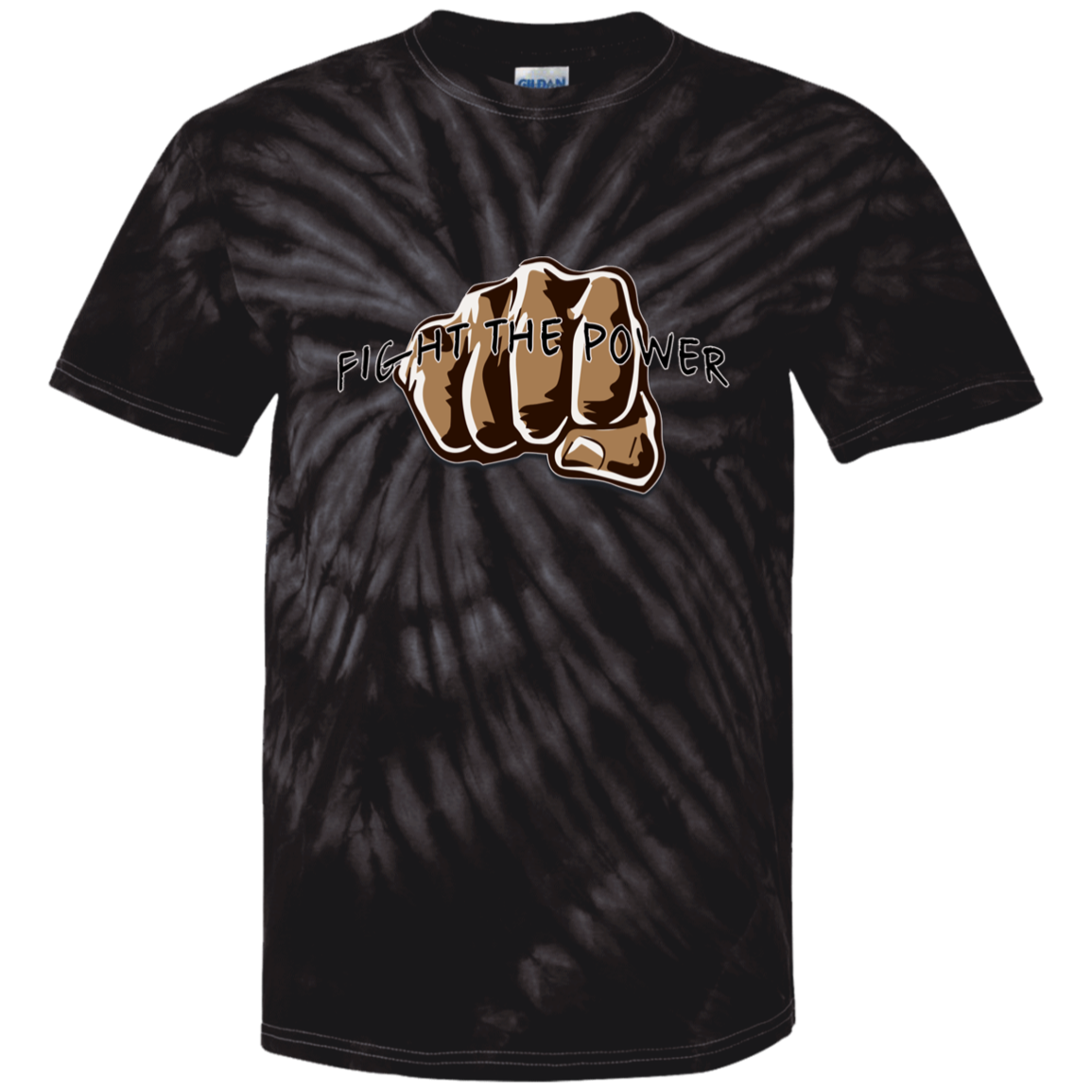 Fight the Power 100% Cotton Tie Dye T-Shirt