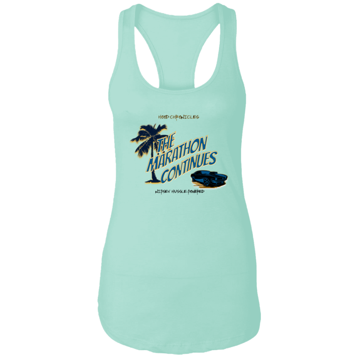 The Marathon Continues Ladies Ideal Racerback Tank