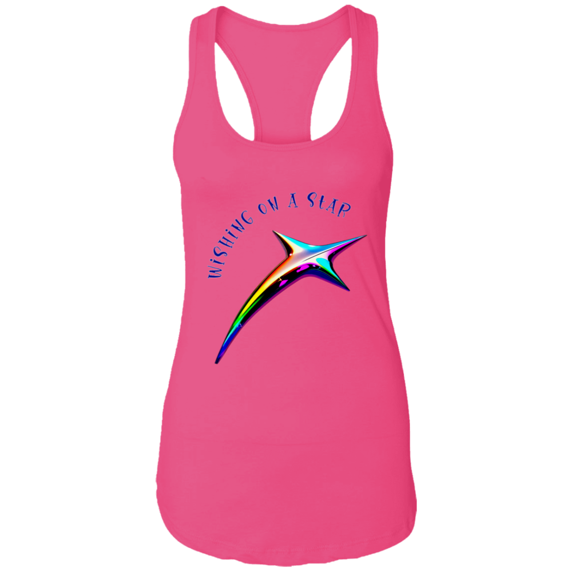 Wishing on a Star Ladies Ideal Racerback Tank