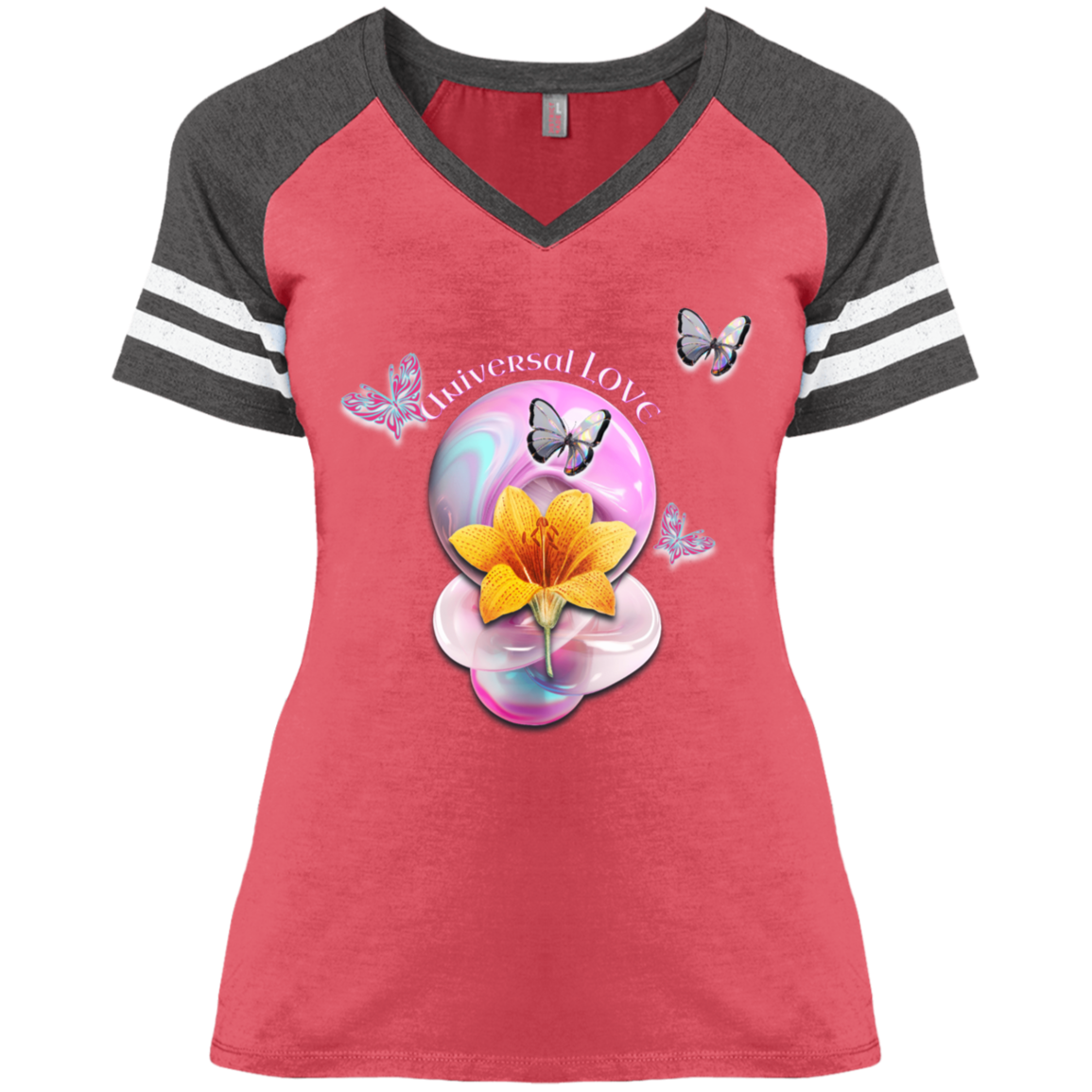 Universal Love Ladies' Game V-Neck T-Shirt