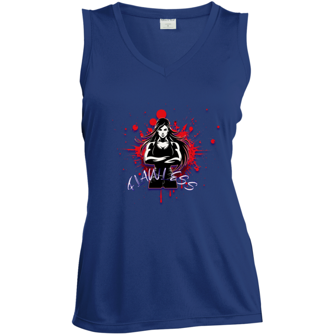 Flawless Ladies' Sleeveless V-Neck Performance Tee