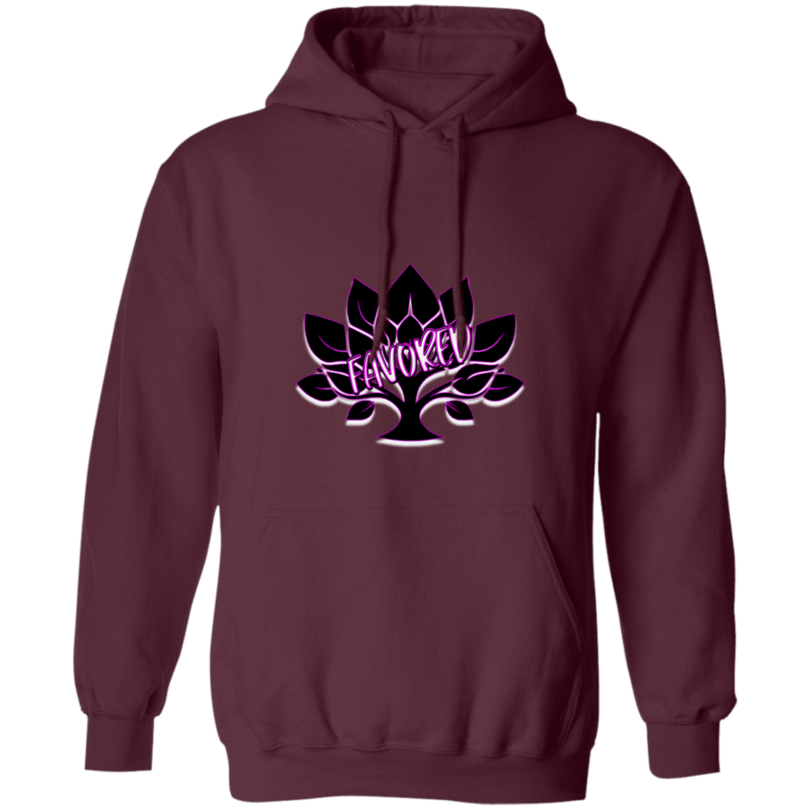 Hot Pink Favored Gildan Pullover Hoodie
