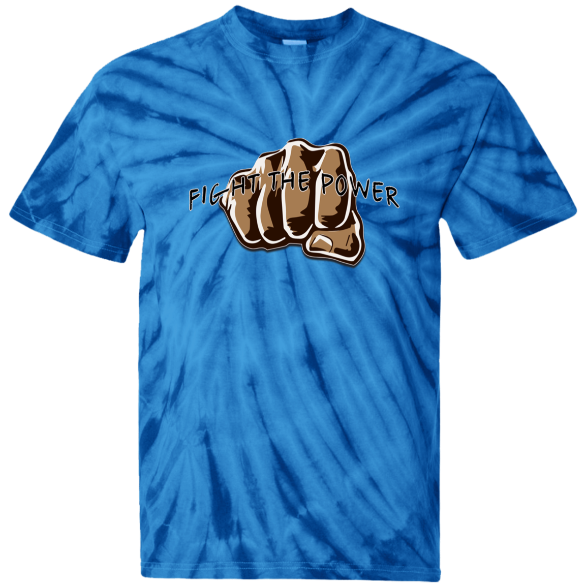 Fight the Power 100% Cotton Tie Dye T-Shirt