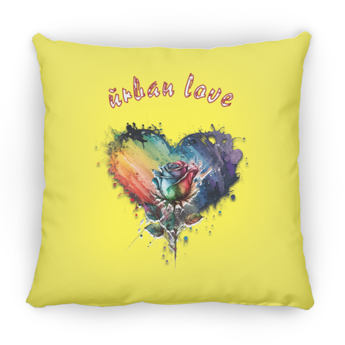 Urban Love Large Square Pillow