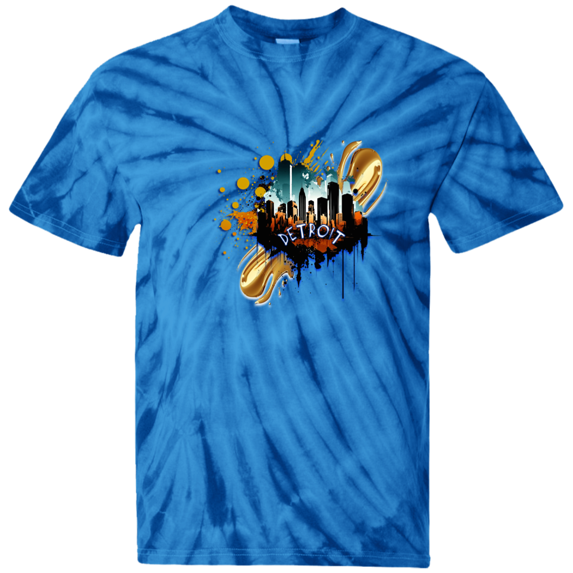 Detroit 100% Cotton Tie Dye T-Shirt