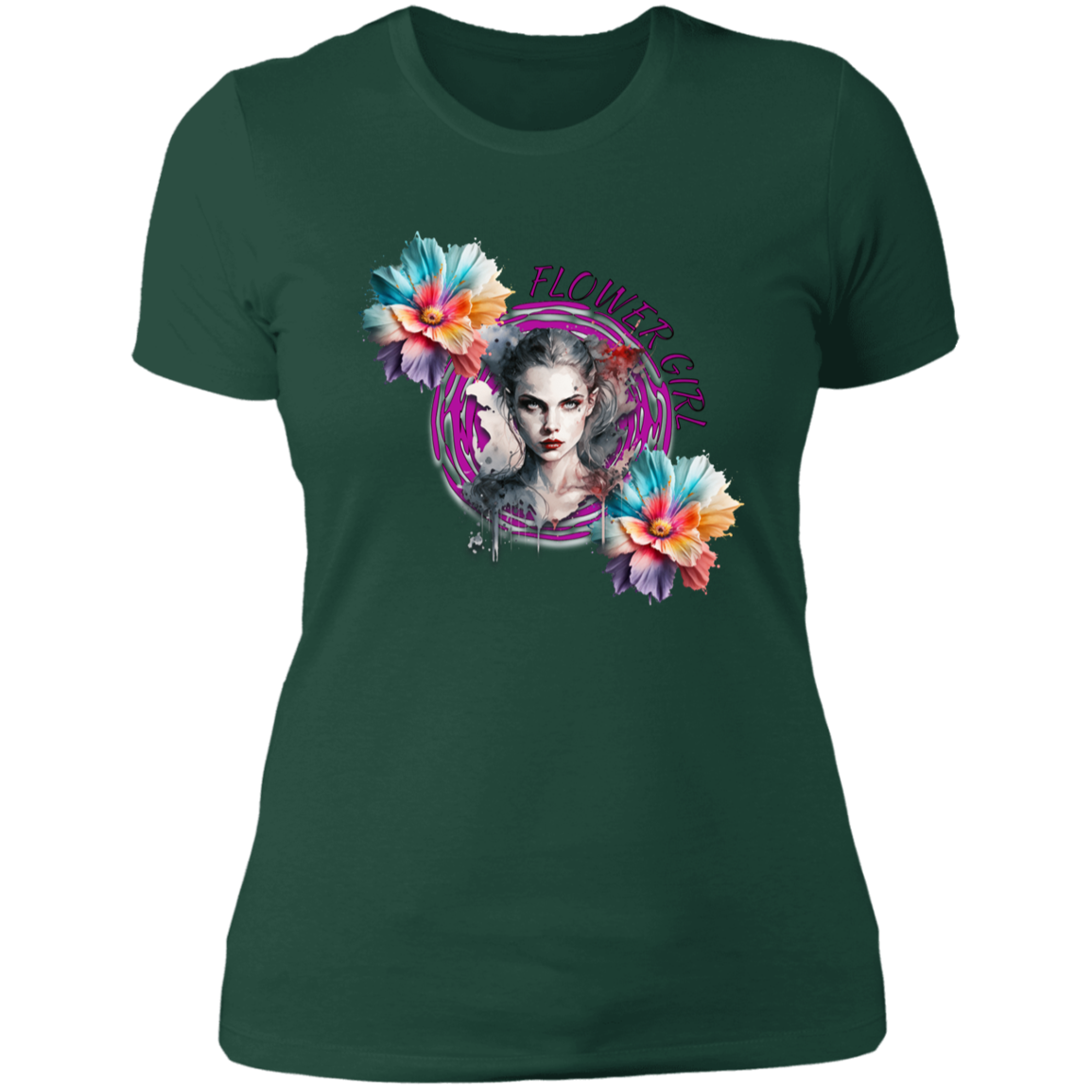 Flower Girl Ladies' Boyfriend T-Shirt