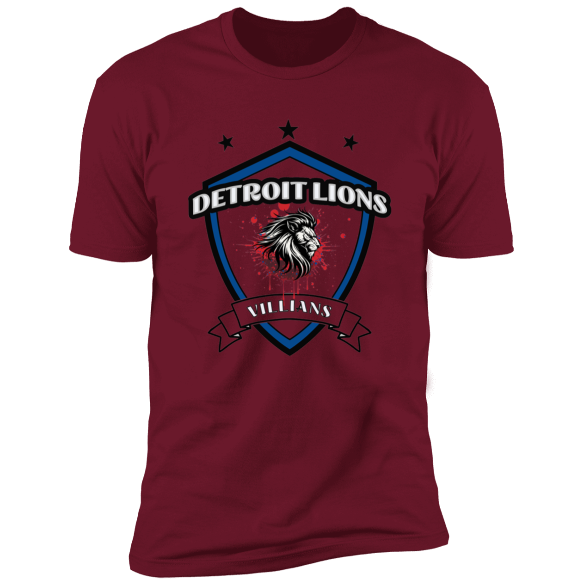 Detroit Lions Villian Premium Short Sleeve T-Shirt