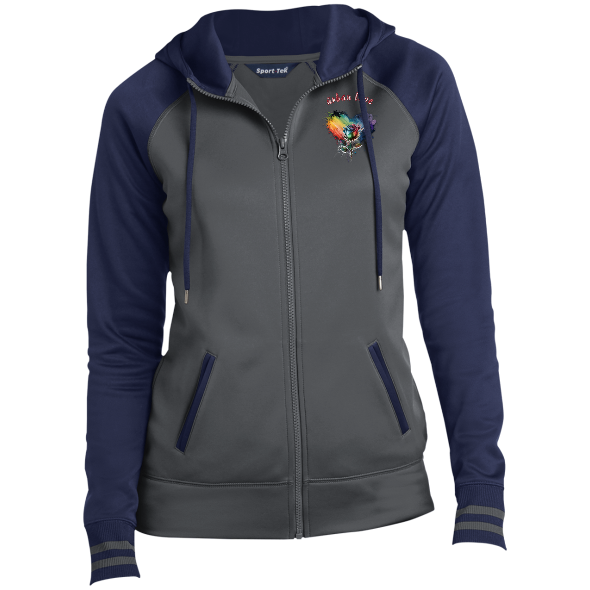 Urban Love Ladies' Sport-Wick® Full-Zip Hooded Jacket