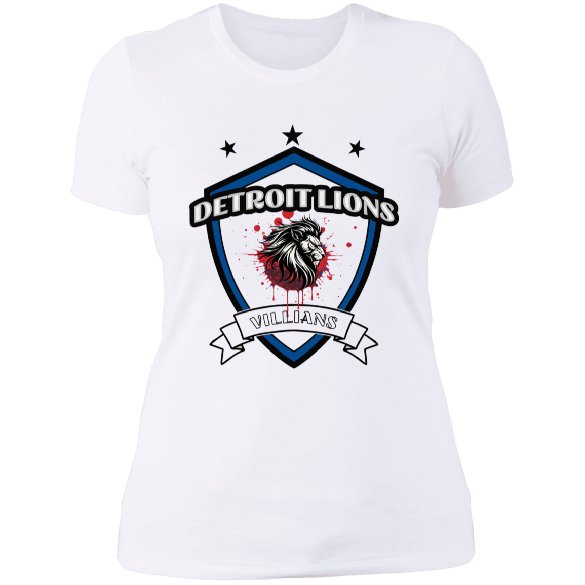 Detroit Lions Villain Ladies' Boyfriend T-Shirt