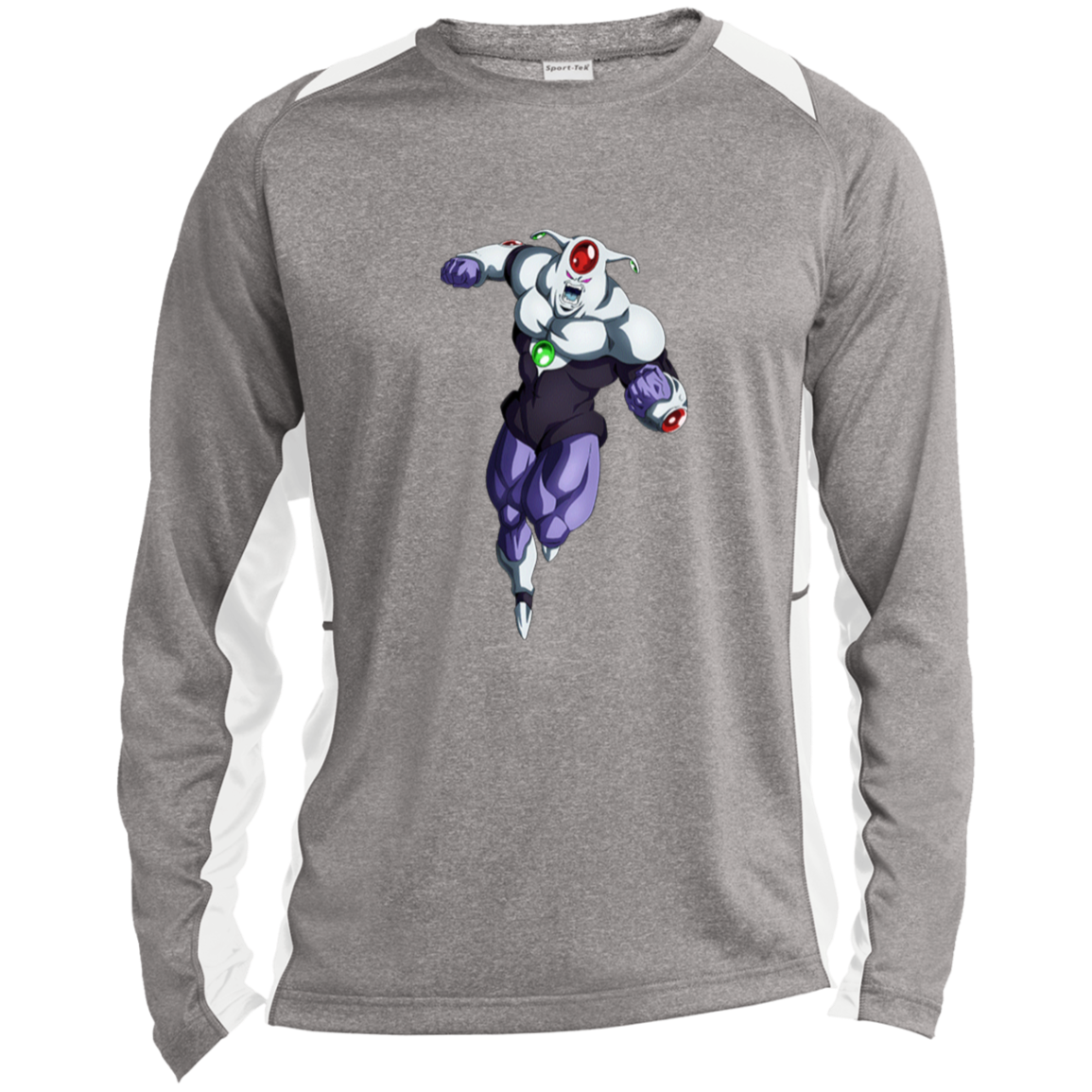 Agnilasa DBS Long Sleeve Heather Colorblock Performance Tee