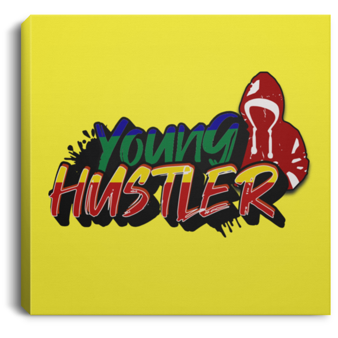 Young Hustler Square Canvas .75in Frame