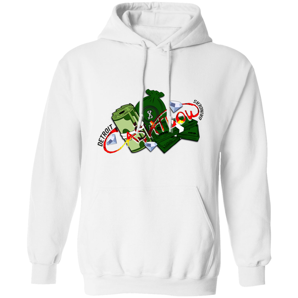 Detroit Cashflow Grinders Gildan Pullover Hoodie