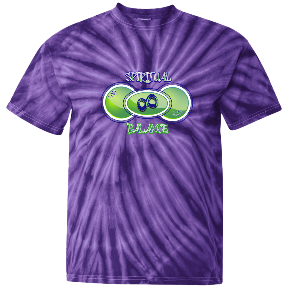 Spiritual Balance 100% Cotton Tie Dye T-Shirt