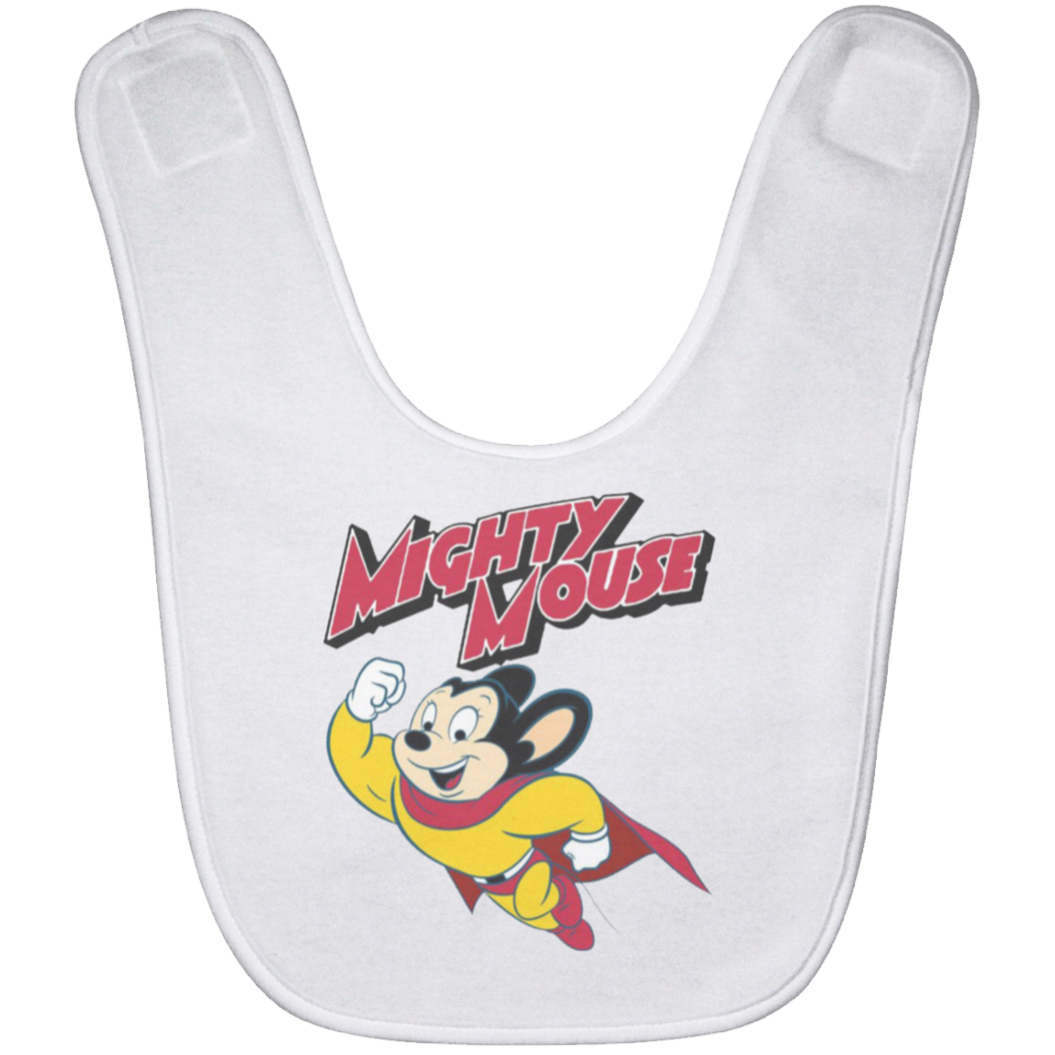 Mighty Mouse Baby Bib