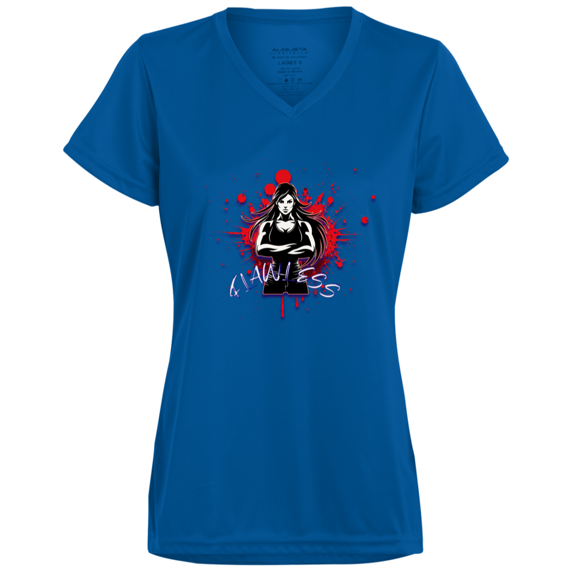 Flawless 1790 Ladies’ Moisture-Wicking V-Neck Tee