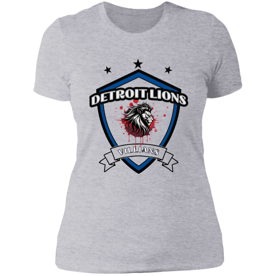 Detroit Lions Villain Ladies' Boyfriend T-Shirt