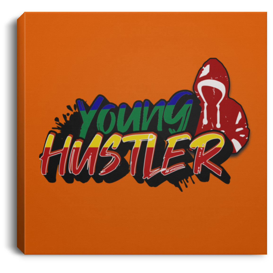 Young Hustler Square Canvas .75in Frame