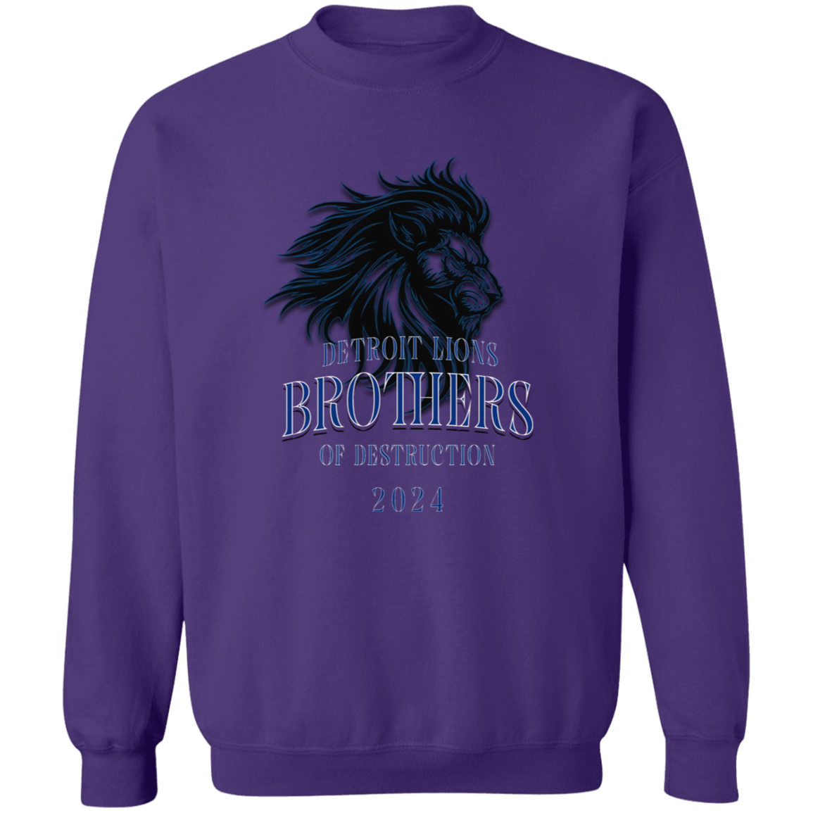 Detroit Lions Brothers of Destruction Gildan Crewneck Pullover Sweatshirt