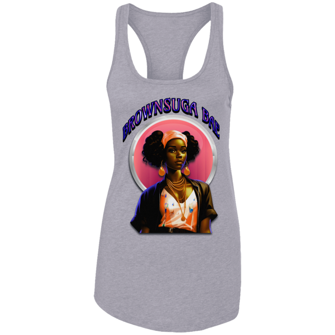 BrownSuga Bae Ladies Ideal Racerback Tank