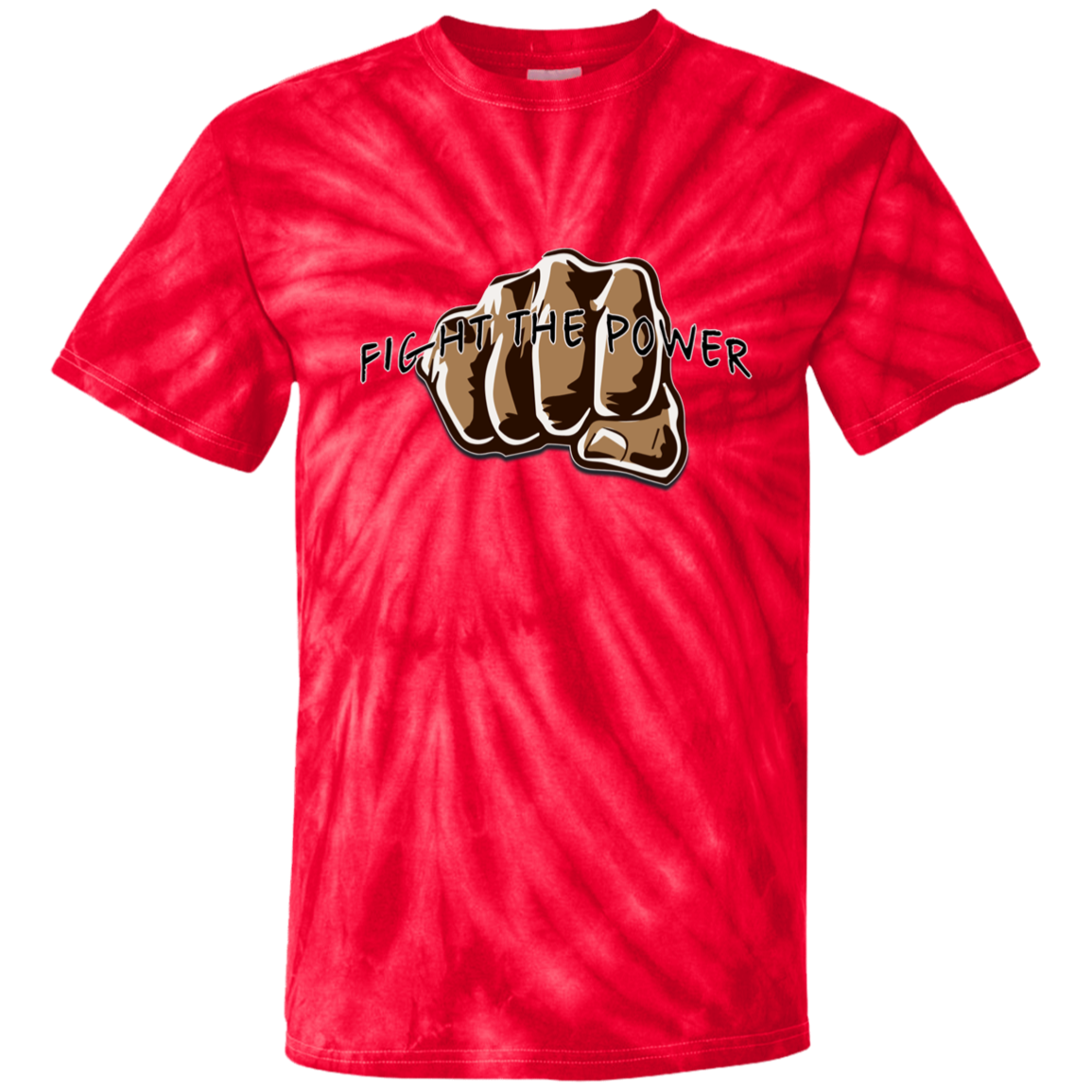 Fight the Power 100% Cotton Tie Dye T-Shirt