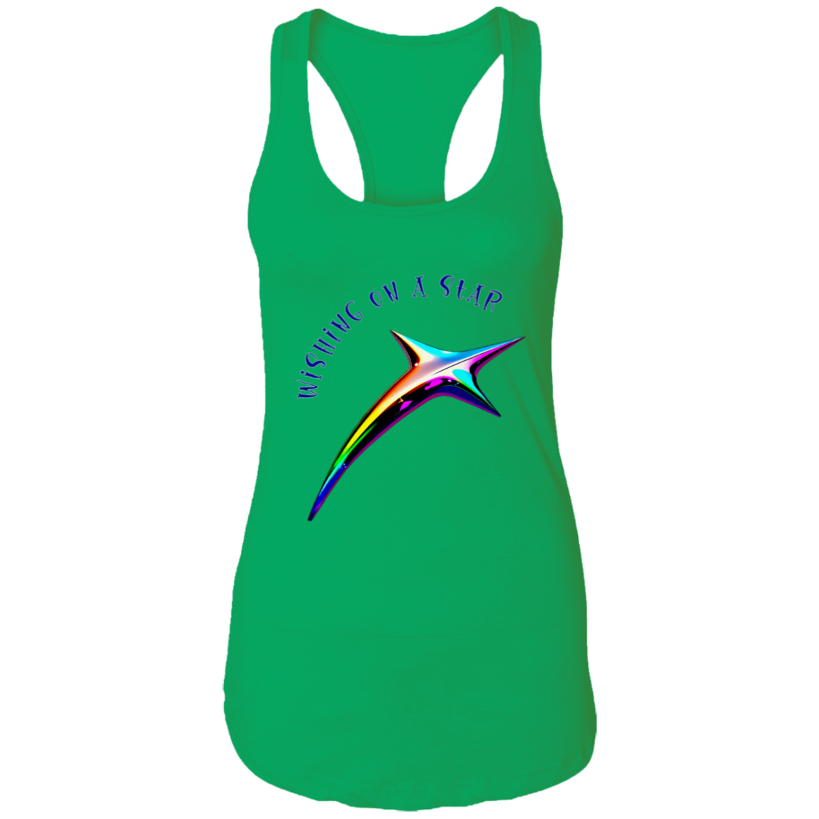 Wishing on a Star Ladies Ideal Racerback Tank