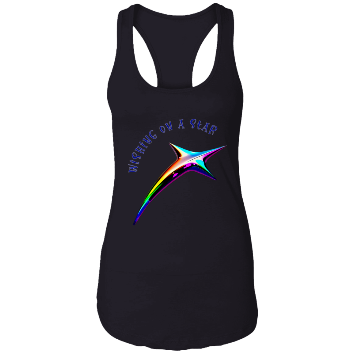 Wishing on a Star Ladies Ideal Racerback Tank