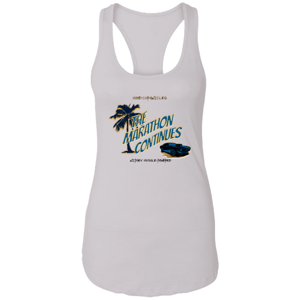 The Marathon Continues Ladies Ideal Racerback Tank