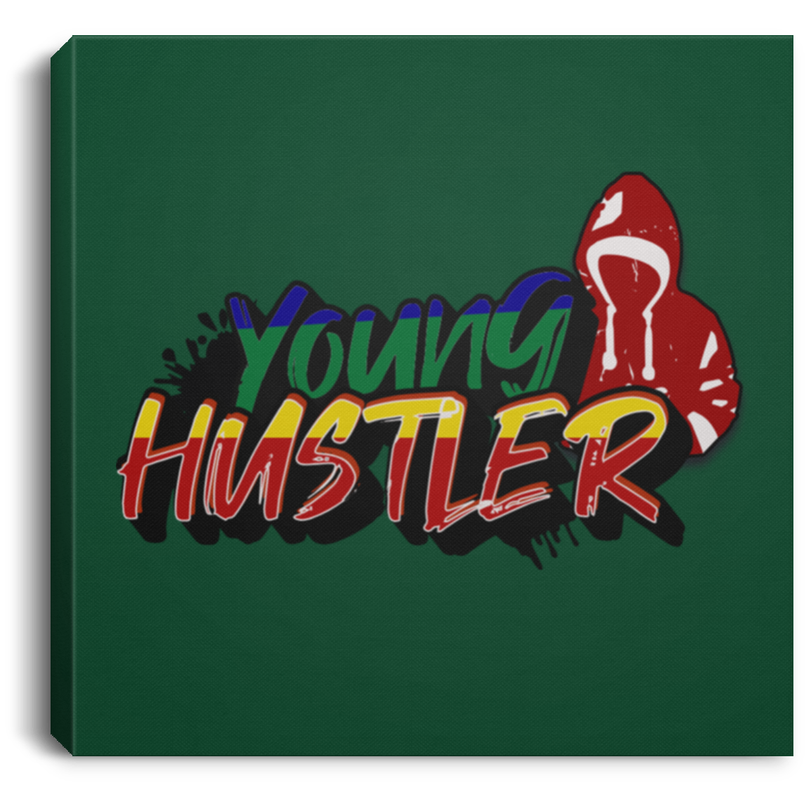 Young Hustler Square Canvas .75in Frame