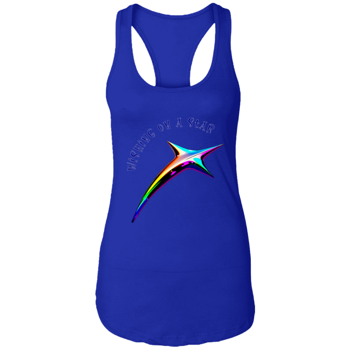 Wishing on a Star Ladies Ideal Racerback Tank