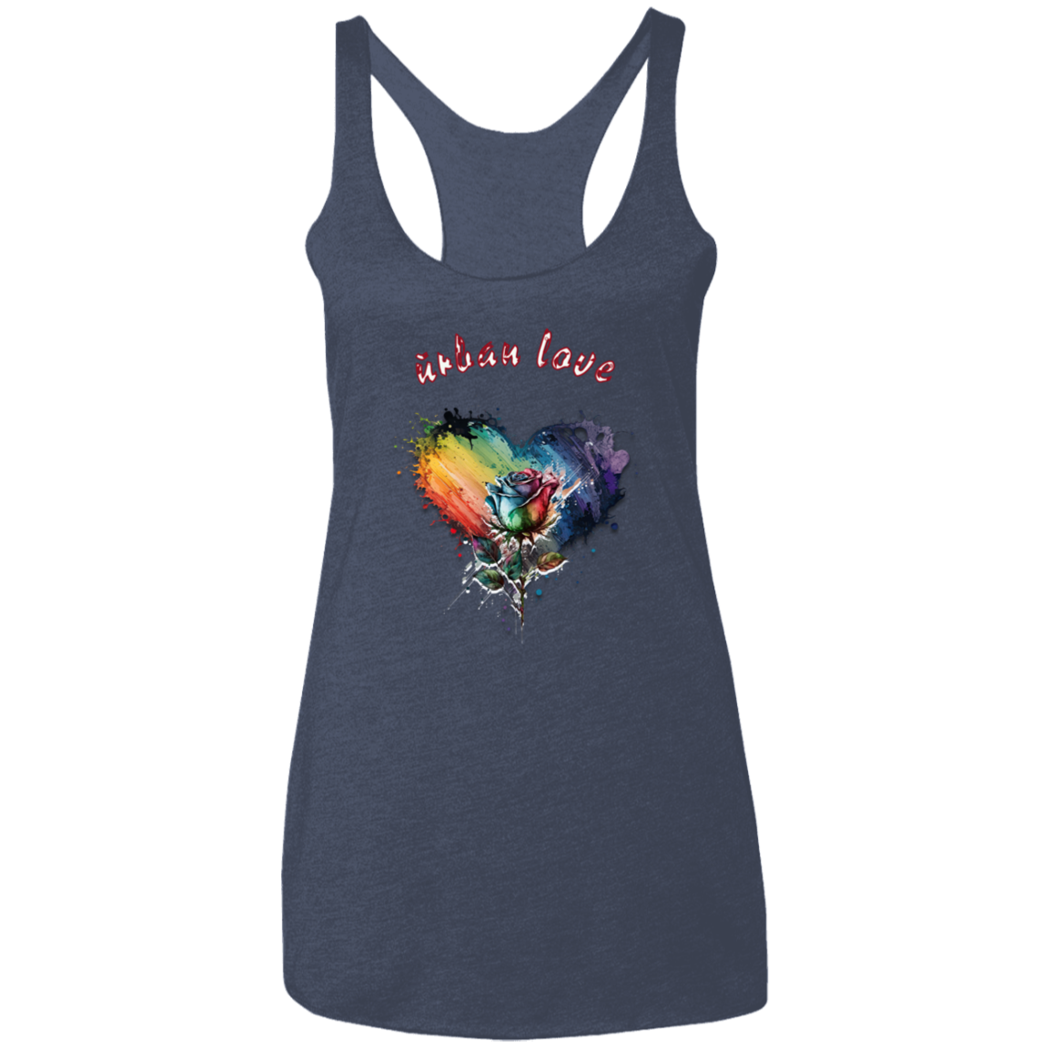 Urban Love Ladies' Triblend Racerback Tank