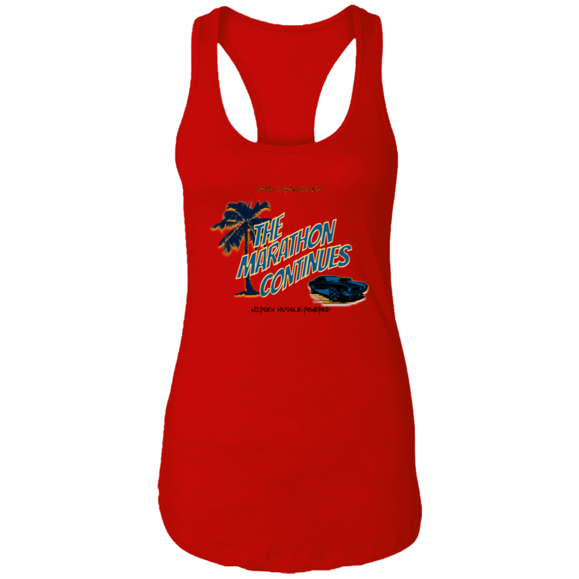 The Marathon Continues Ladies Ideal Racerback Tank