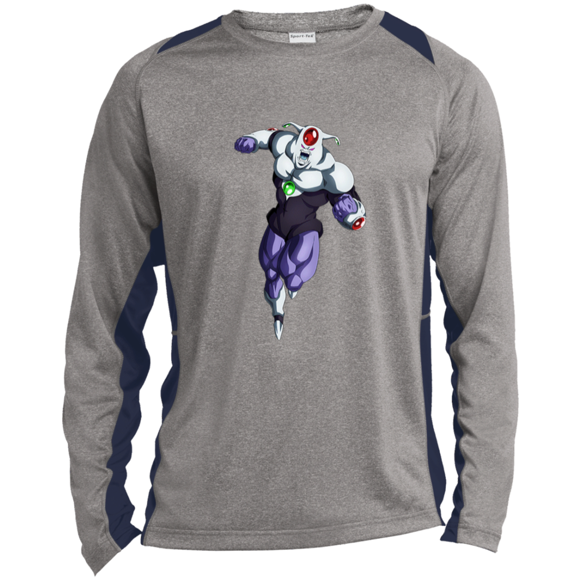 Agnilasa DBS Long Sleeve Heather Colorblock Performance Tee