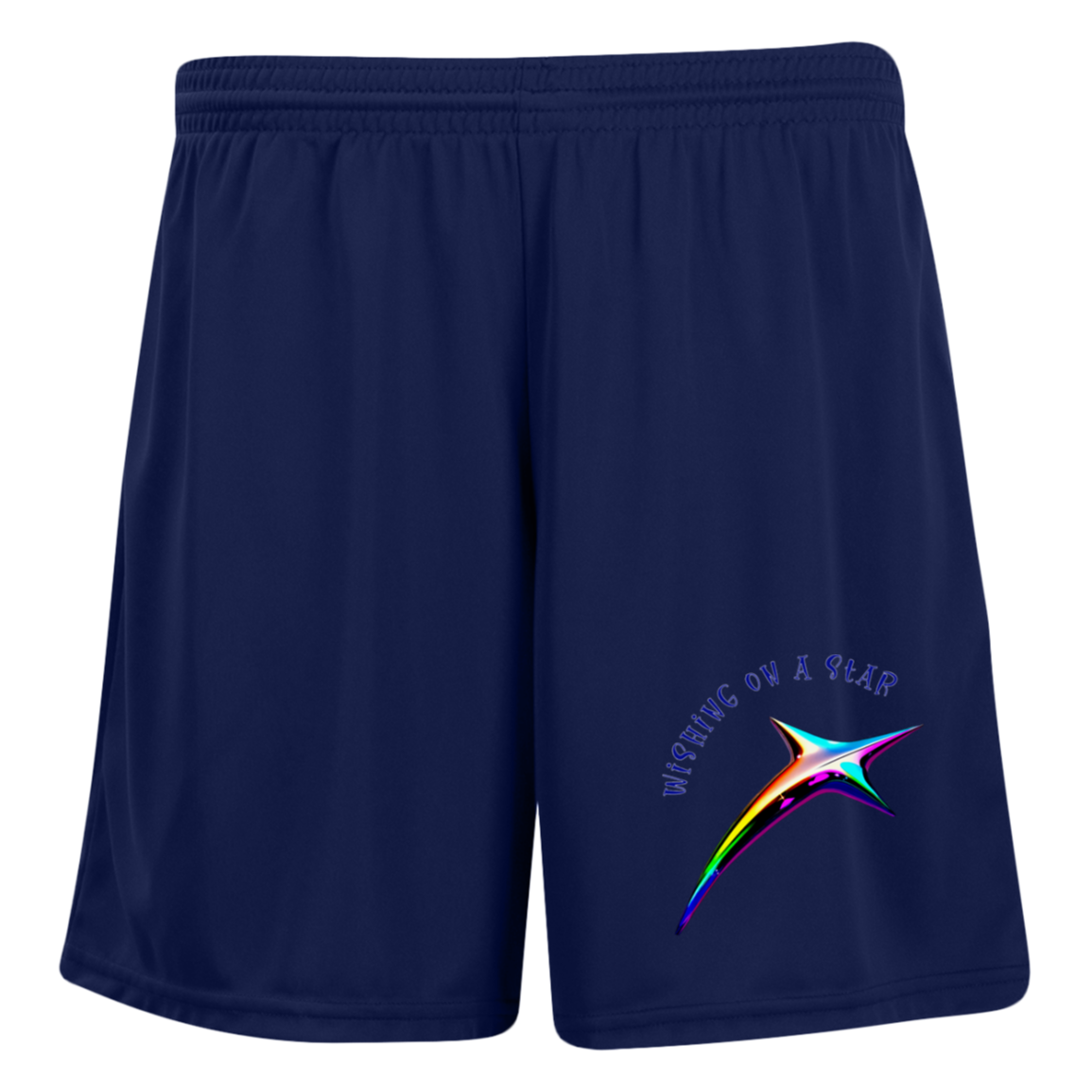 Wishing on a Star Ladies' Moisture-Wicking 7 inch Inseam Training Shorts