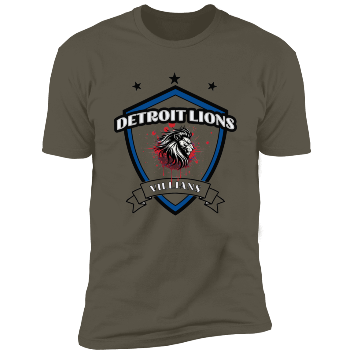 Detroit Lions Villian Premium Short Sleeve T-Shirt