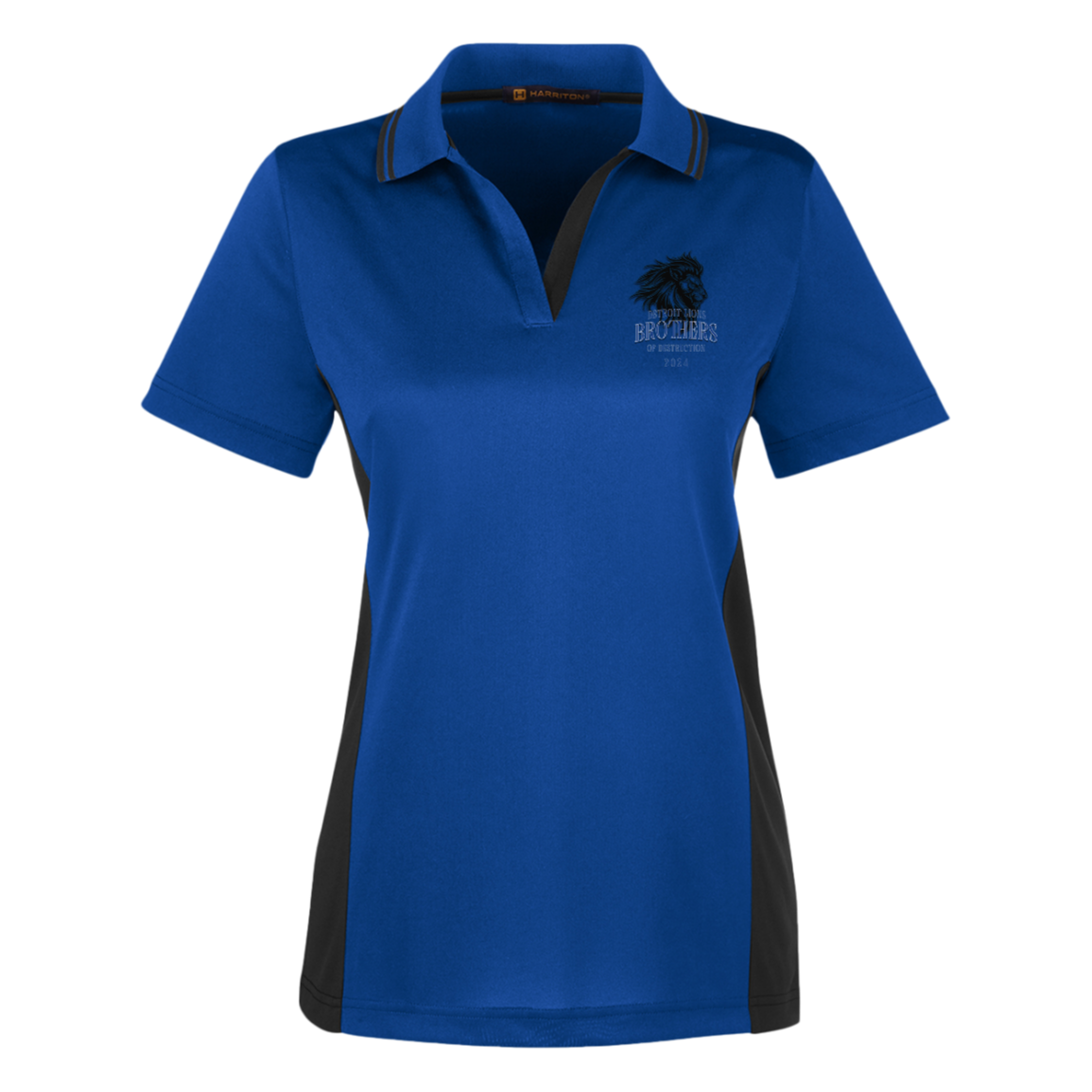 Detroit Lions Brothers of Destruction Harriton Womens Colorblock Polo