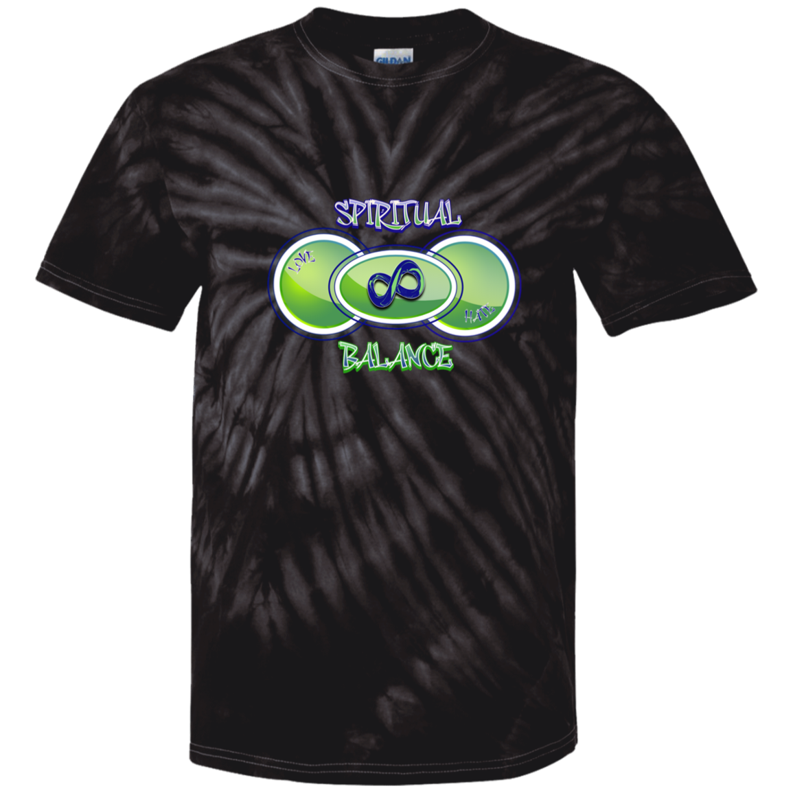 Spiritual Balance 100% Cotton Tie Dye T-Shirt