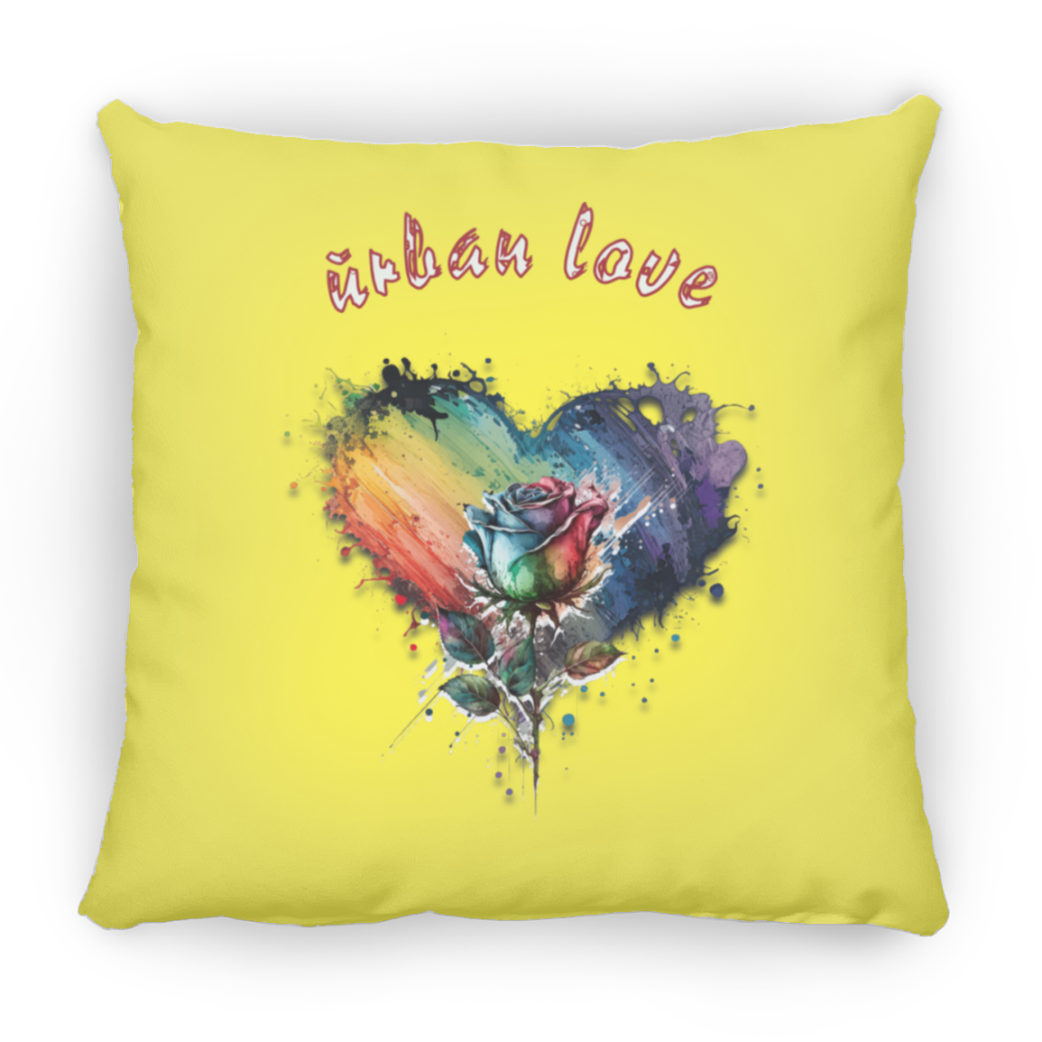 Urban Love Medium Square Pillow