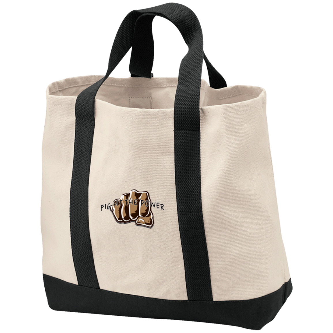 Fight the Power 2-Tone Shopping Tote