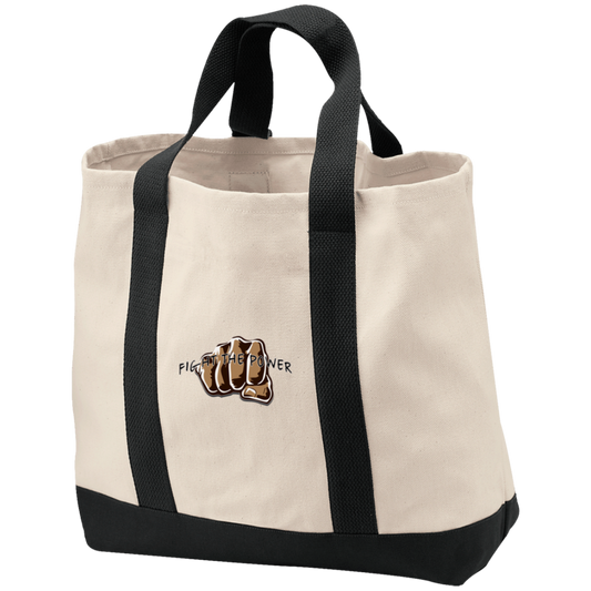 Fight the Power 2-Tone Shopping Tote