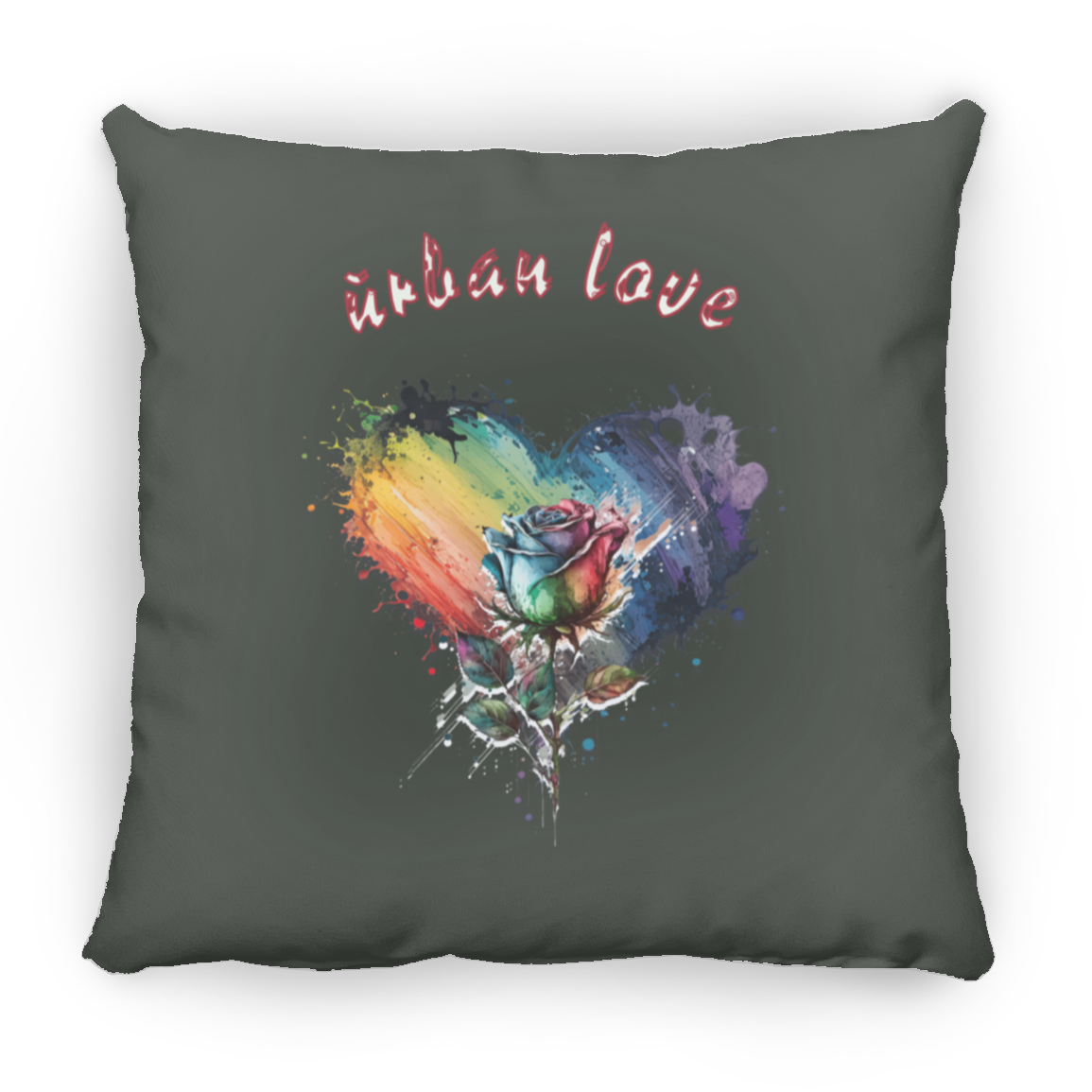 Urban Love Small Square Pillow