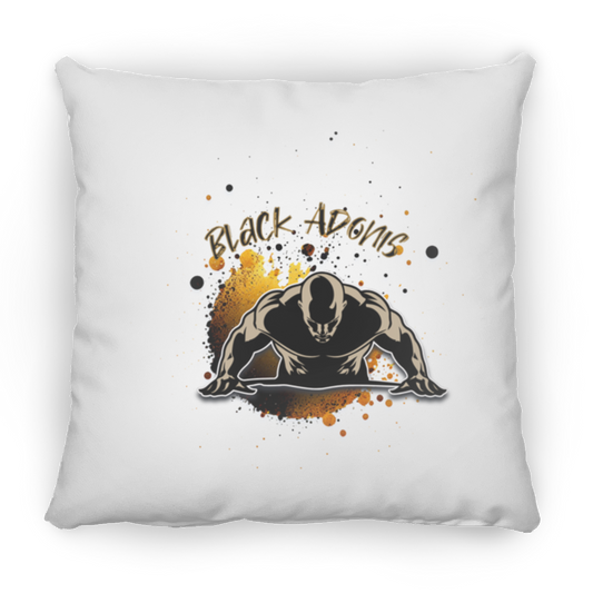 Black Adonis Medium Square Pillow