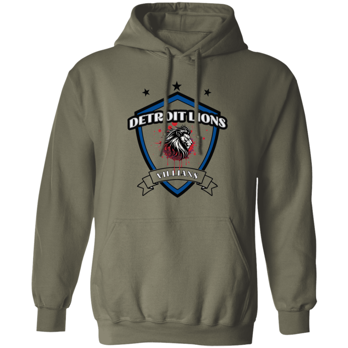 Detroit Lions Villain Pullover Hoodie