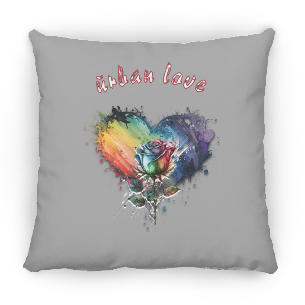 Urban Love Small Square Pillow