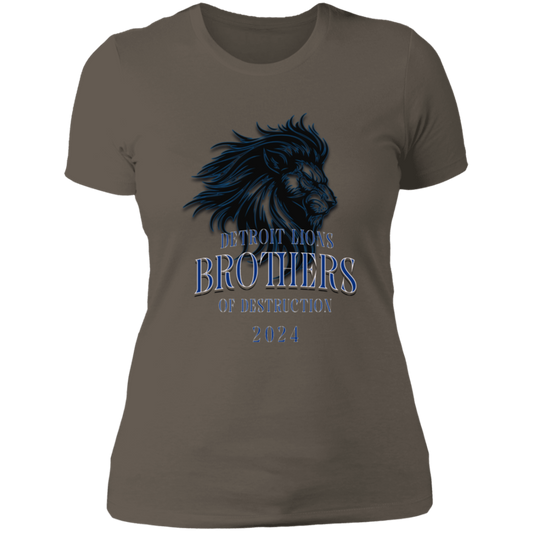 Detroit Lions Brothers of Destruction Ladies' Boyfriend T-Shirt