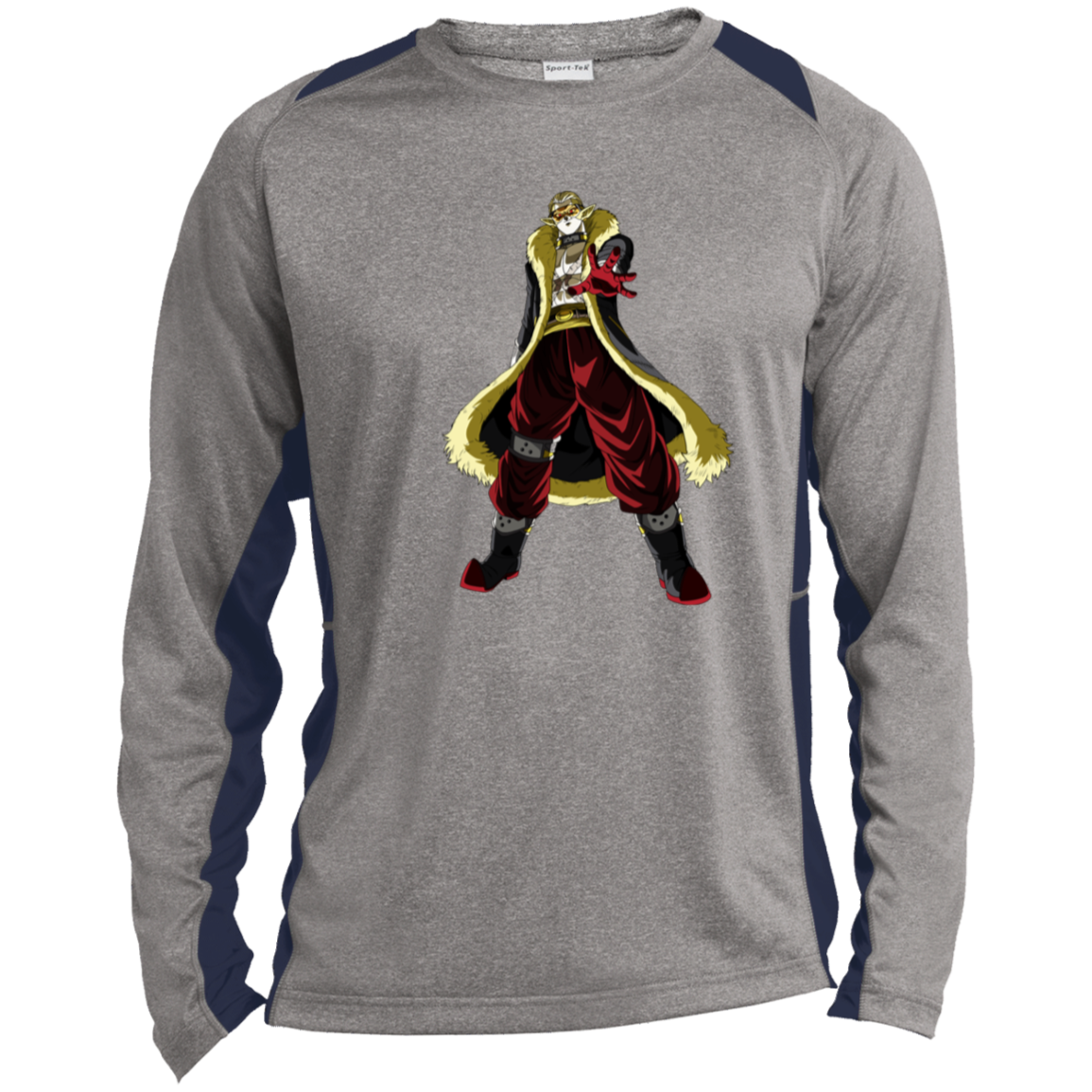 Heart DBS Long Sleeve Heather Colorblock Performance Tee