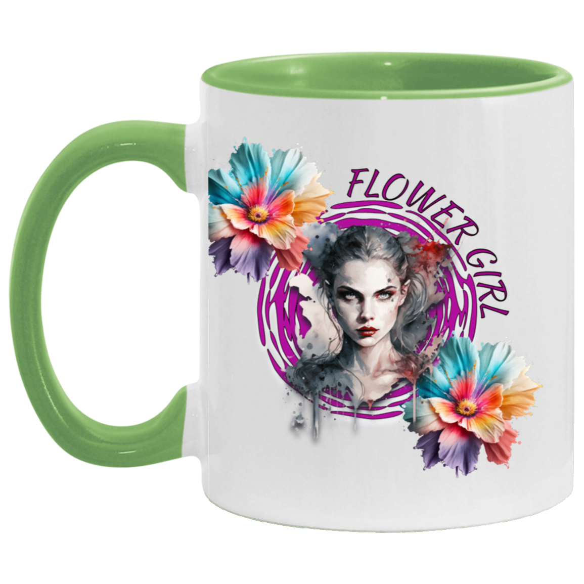 Flower Girl 11oz Accent Mug