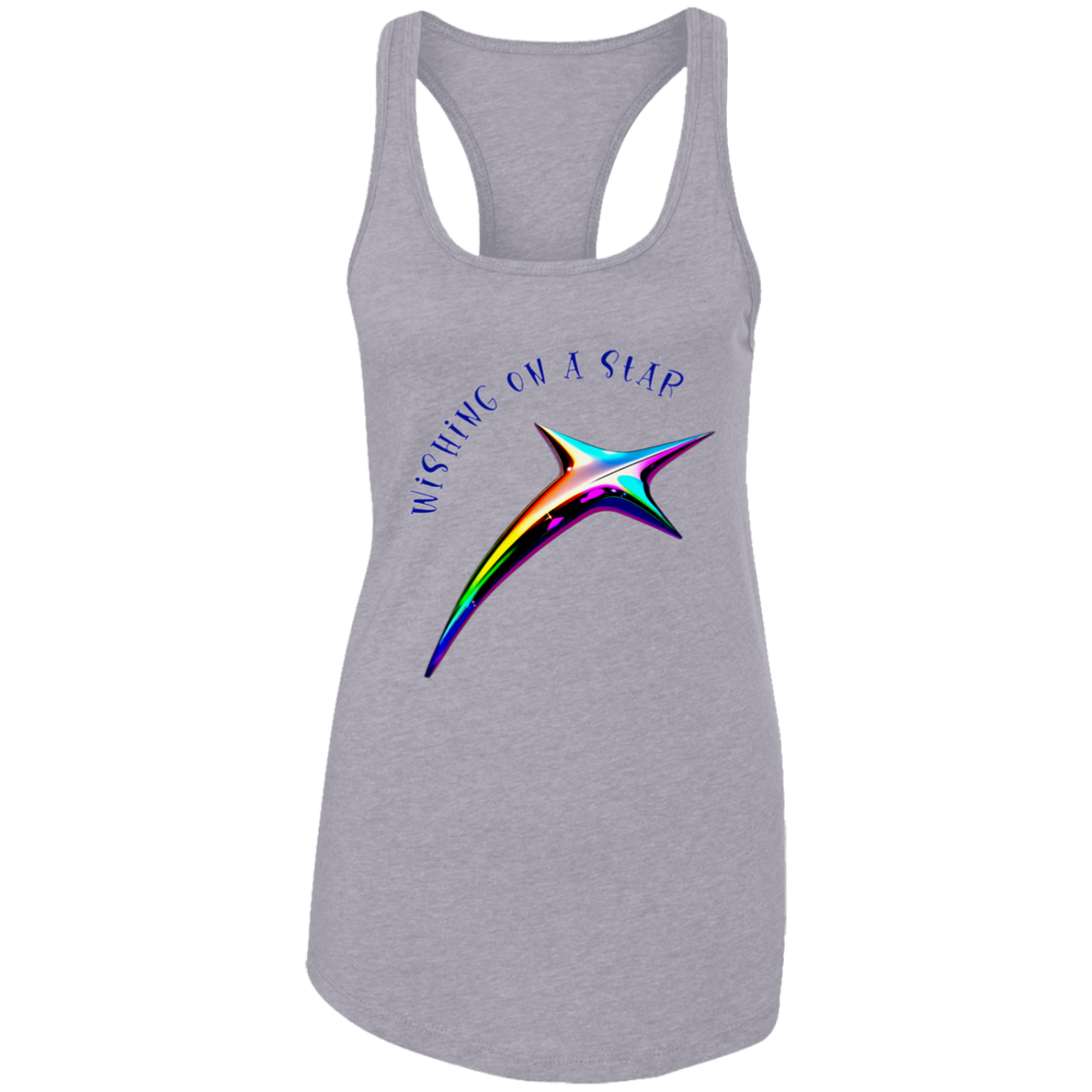 Wishing on a Star Ladies Ideal Racerback Tank